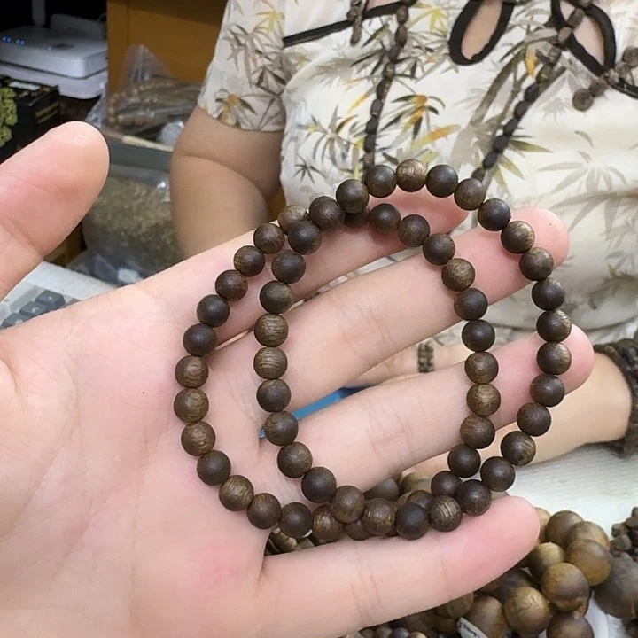 手串沉香白棋沉水单圈 6m 多样性发一