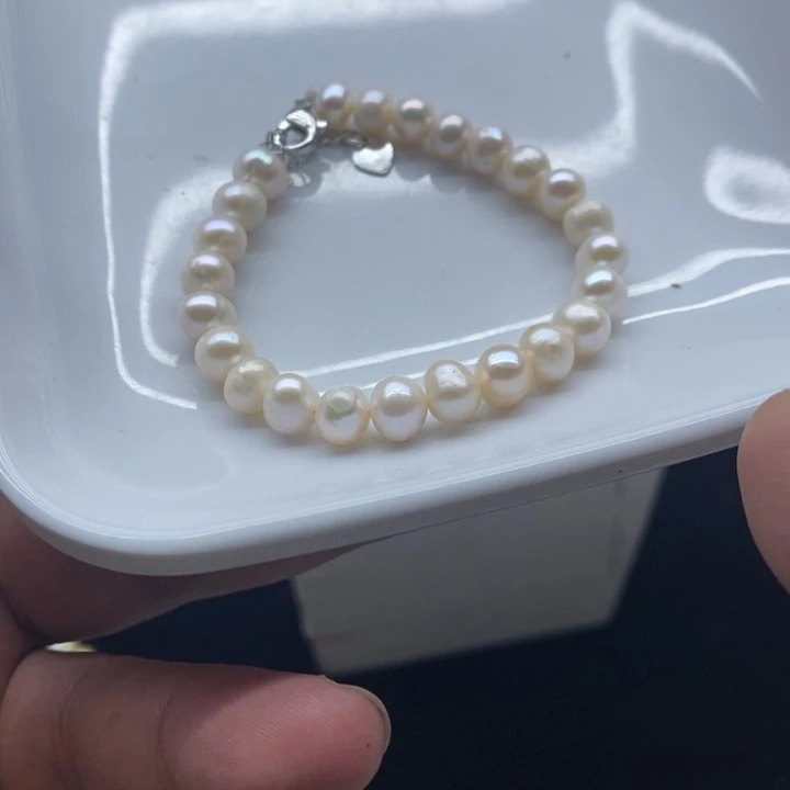 淡水珍珠手链合金