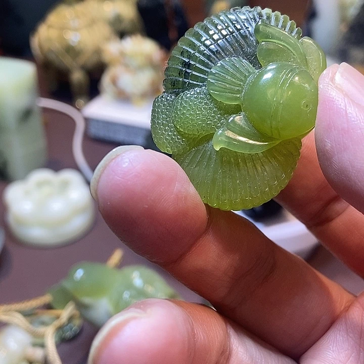 岫玉银S925镶嵌珠宝奇石