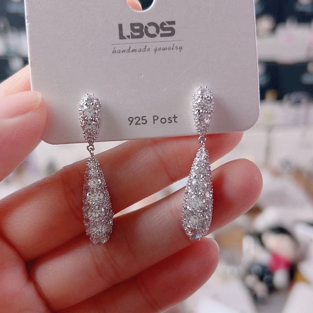 琉璃纯铜合金耳环的