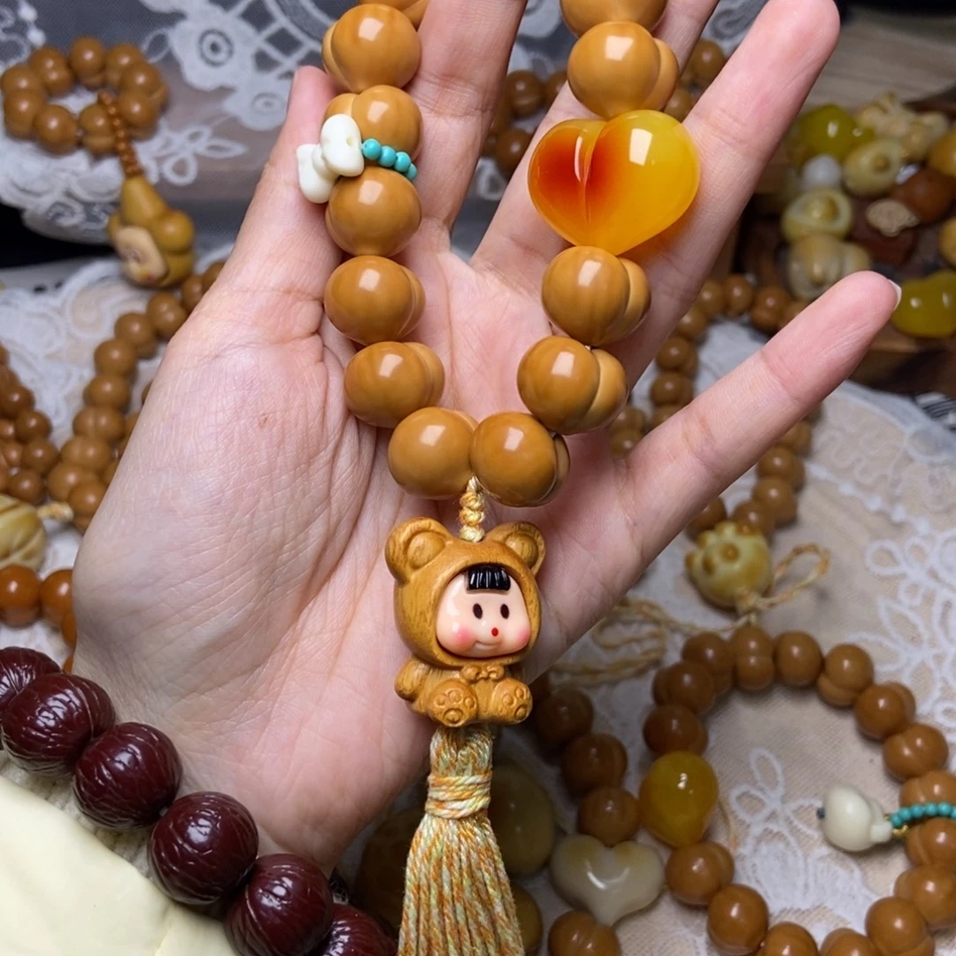 猴头核桃吊坠屁桃卡16