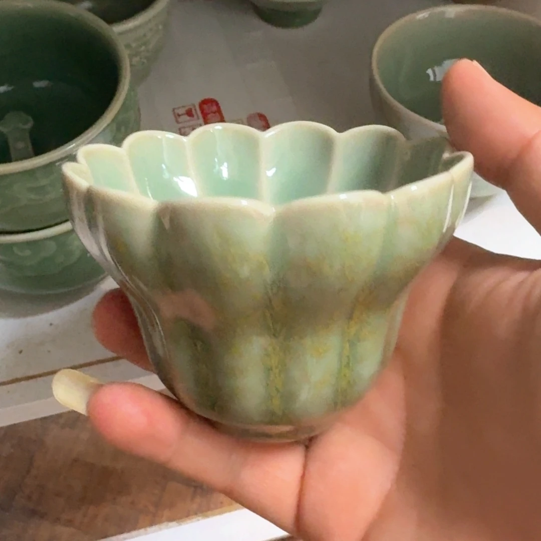 龙泉青瓷茶具微瑕