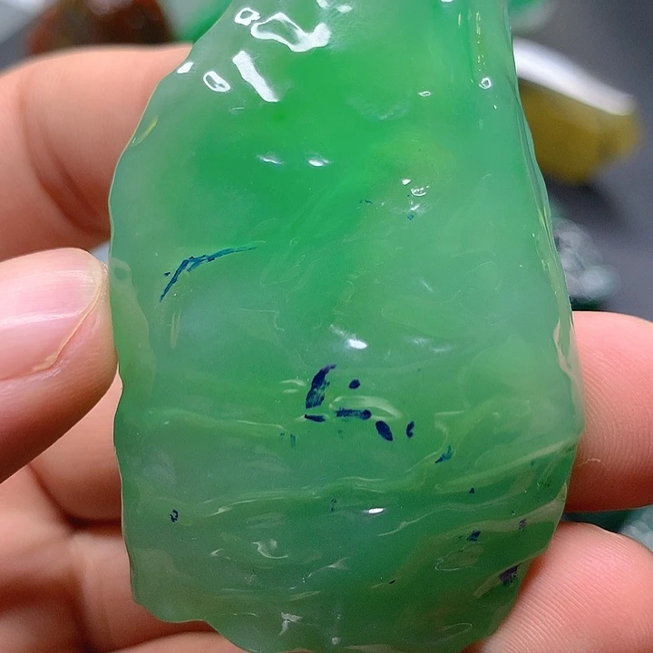 定制翡翠未镶嵌翡翠片料定制