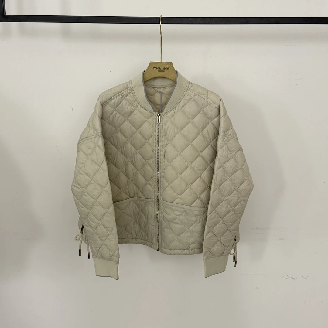 【轻薄款】休闲时尚百搭宽松显瘦纯色棒球款羽绒服外套 LYS-6520