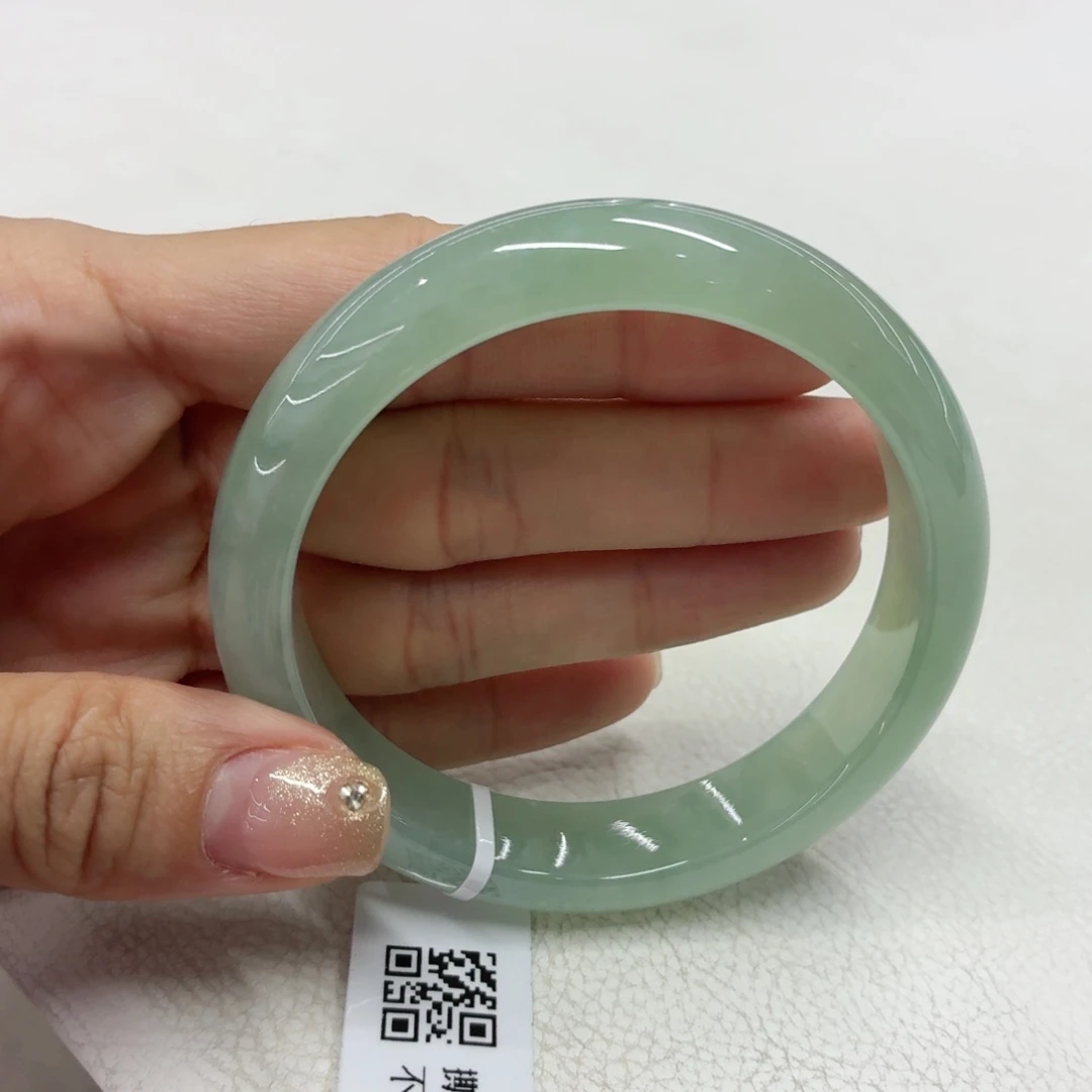 翡翠手镯未镶嵌缅甸翡翠57.9