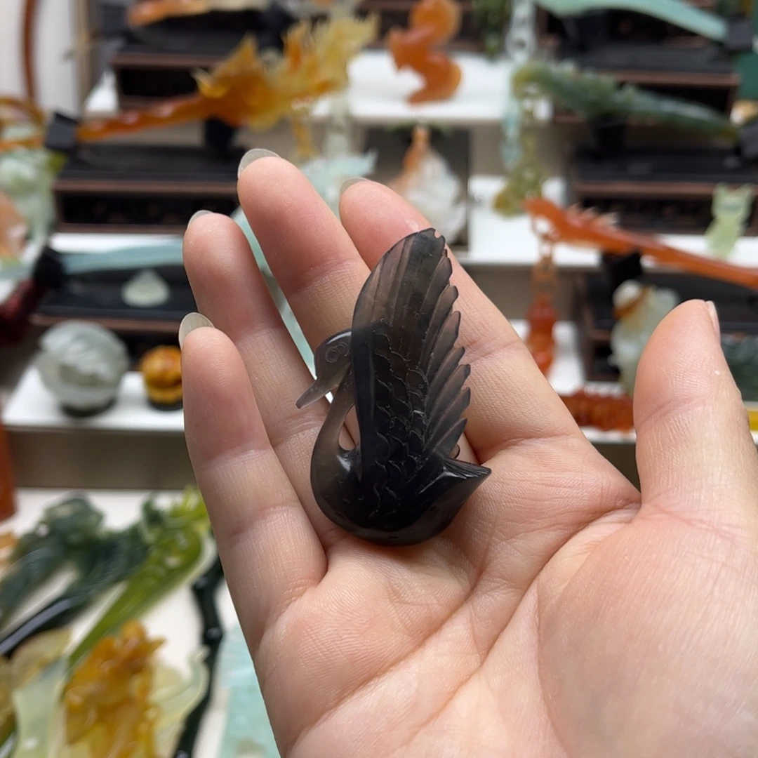 蛇纹石玉未镶嵌岫玉发簪