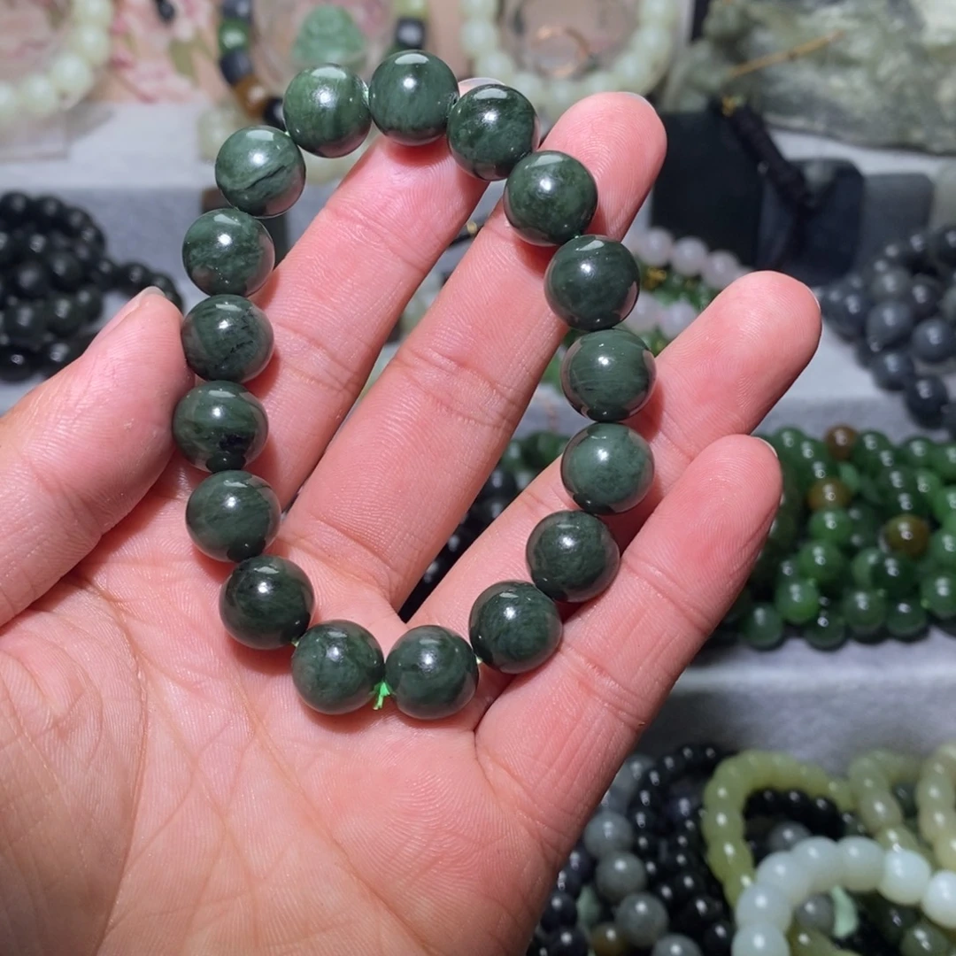 和田玉未镶嵌手链