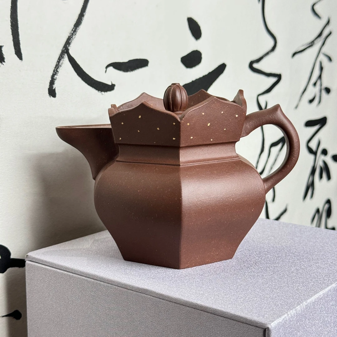 黄龙山原矿底槽青僧帽壶310cc紫砂壶茶壶宜兴茶具