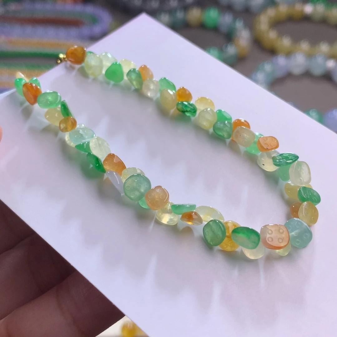 未镶嵌手链翡翠硕果累累•缤纷多彩小莲蓬