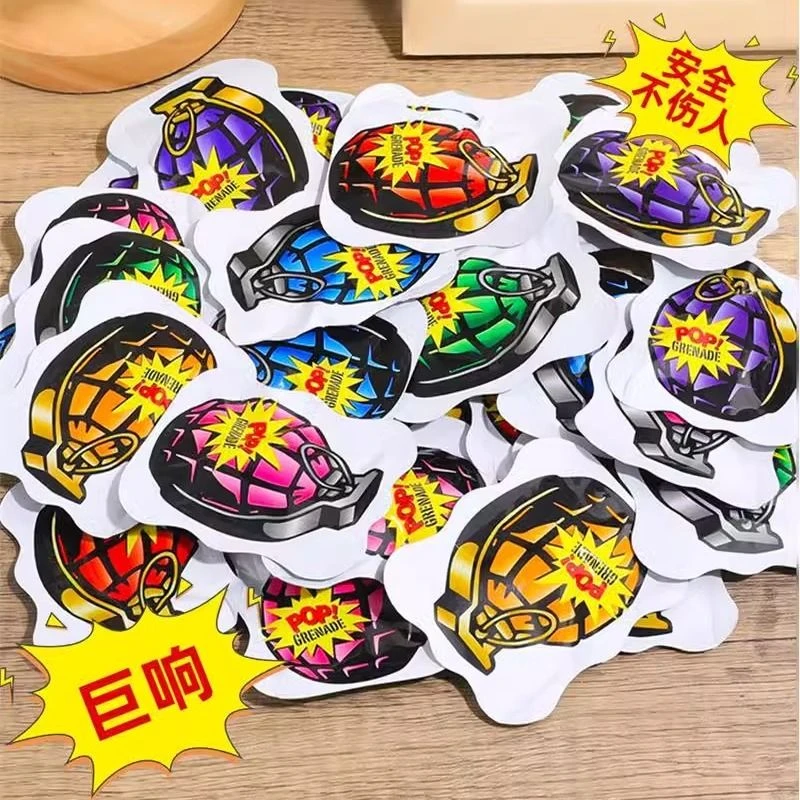 春节爆款趣味爆爆弹小炸包朋友搞笑玩具自动充气小彩雷整蛊小玩具