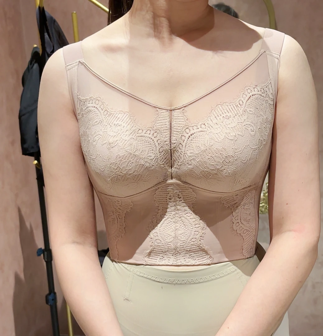 【两件装】大胸显小包副乳收胃腩平后背8排扣文胸9731