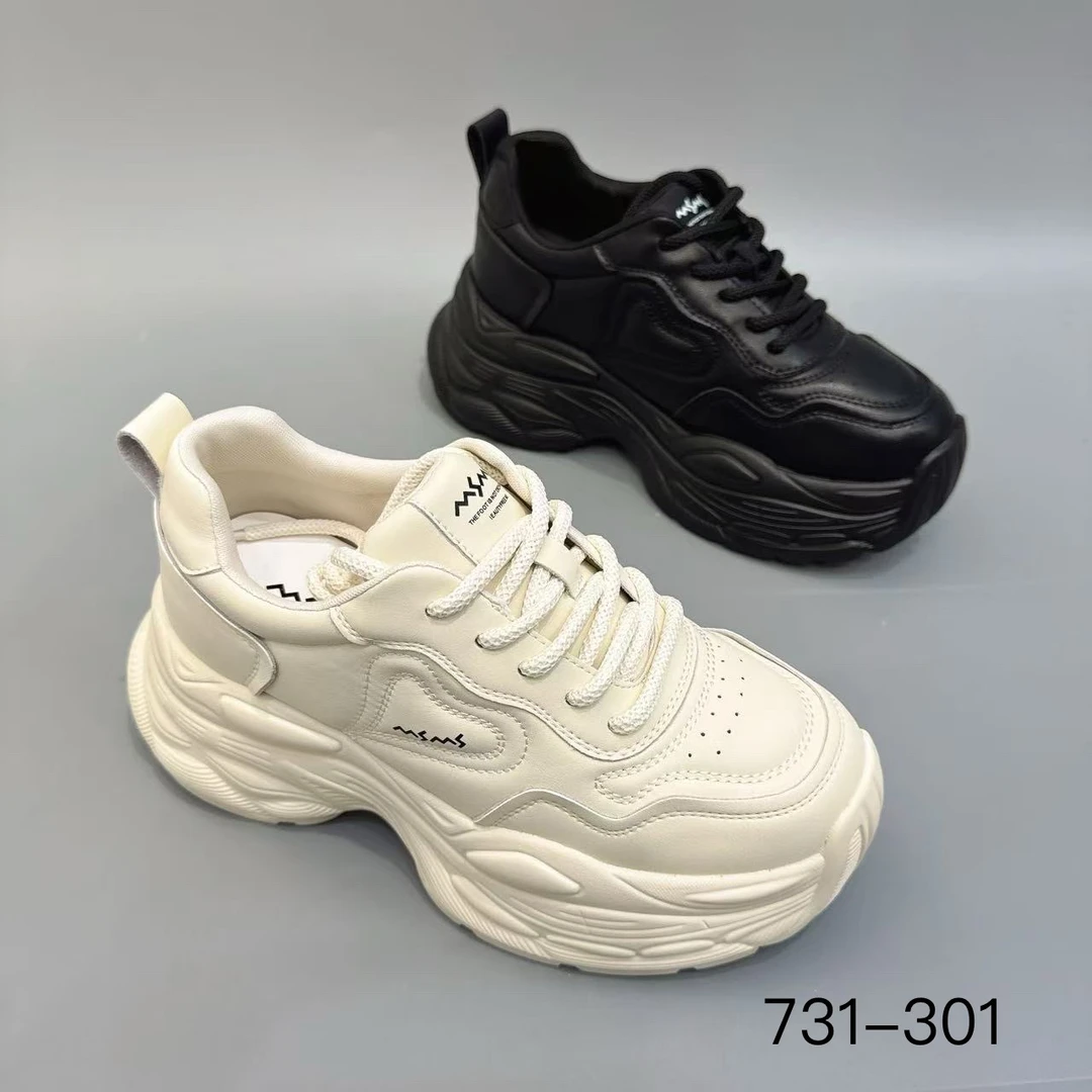 玛莎玛索春季新款731-301时尚百搭休闲松糕厚底老爹鞋女鞋