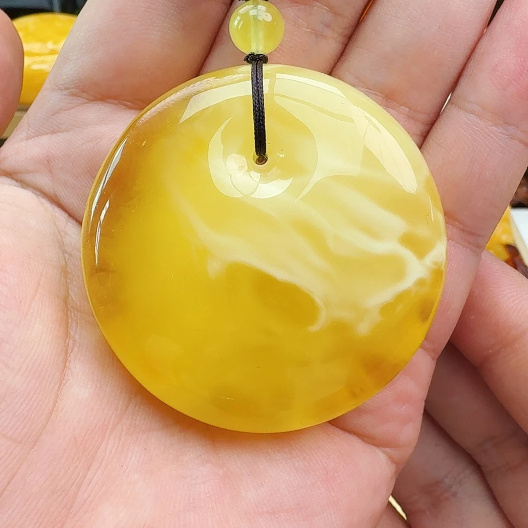 蜜蜡未镶嵌颈饰假一赔十，357