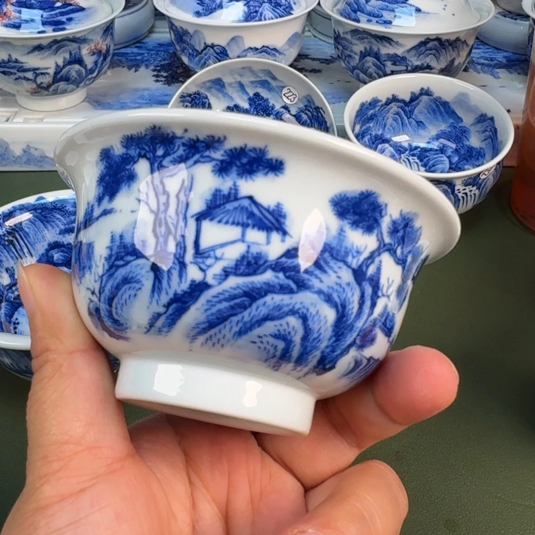 景德镇纯手绘茶具圆圆211
