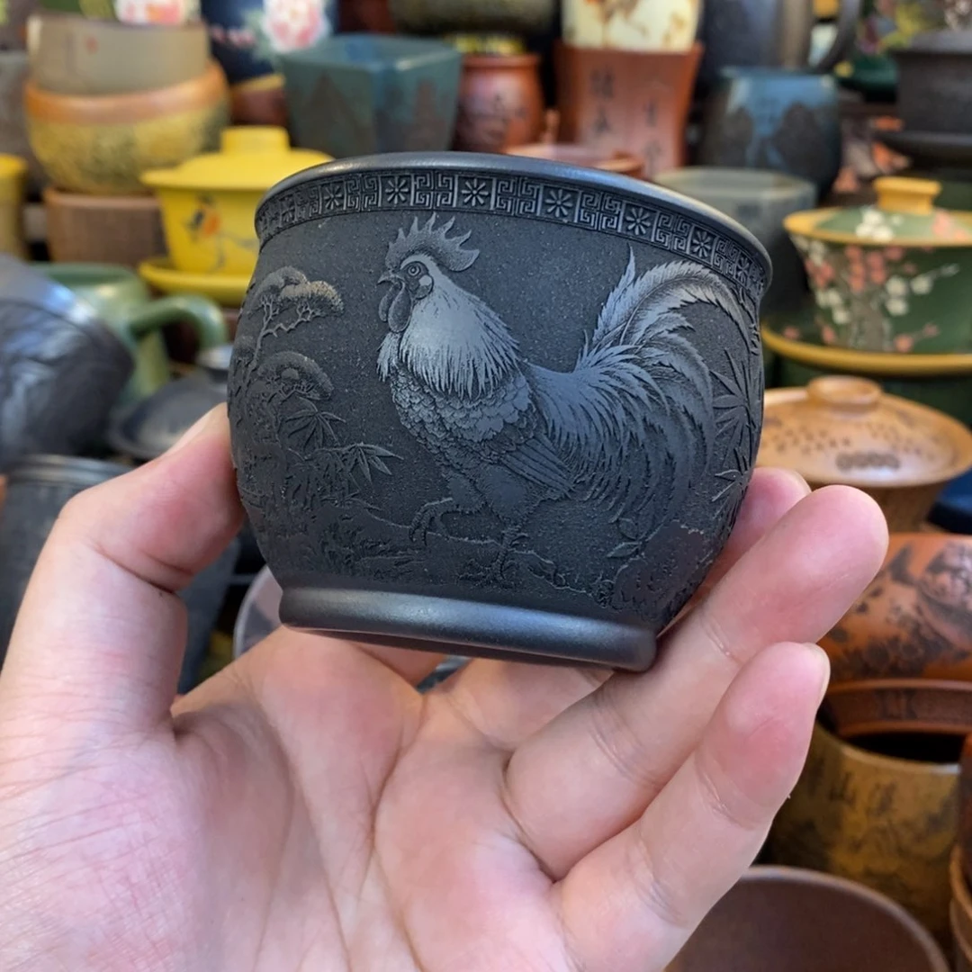 紫砂公道杯宜兴全手工紫砂杯