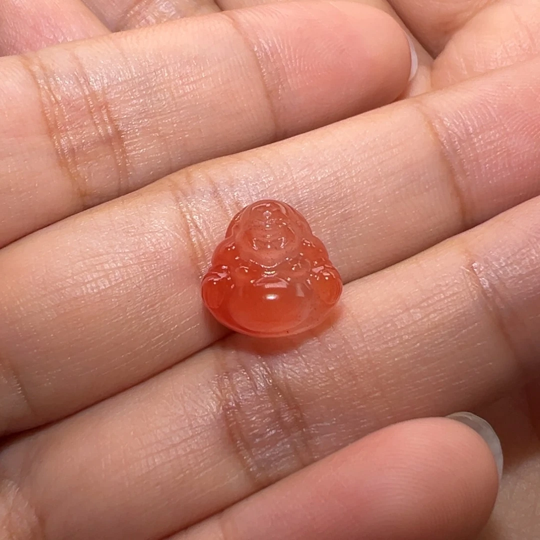 南红玛瑙珠宝奇石未镶嵌小***儿佛
