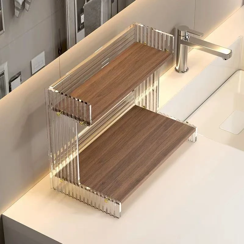 新款亚克力置物架化妆品收纳护肤品桌面梳妆台整理架子口红桌上