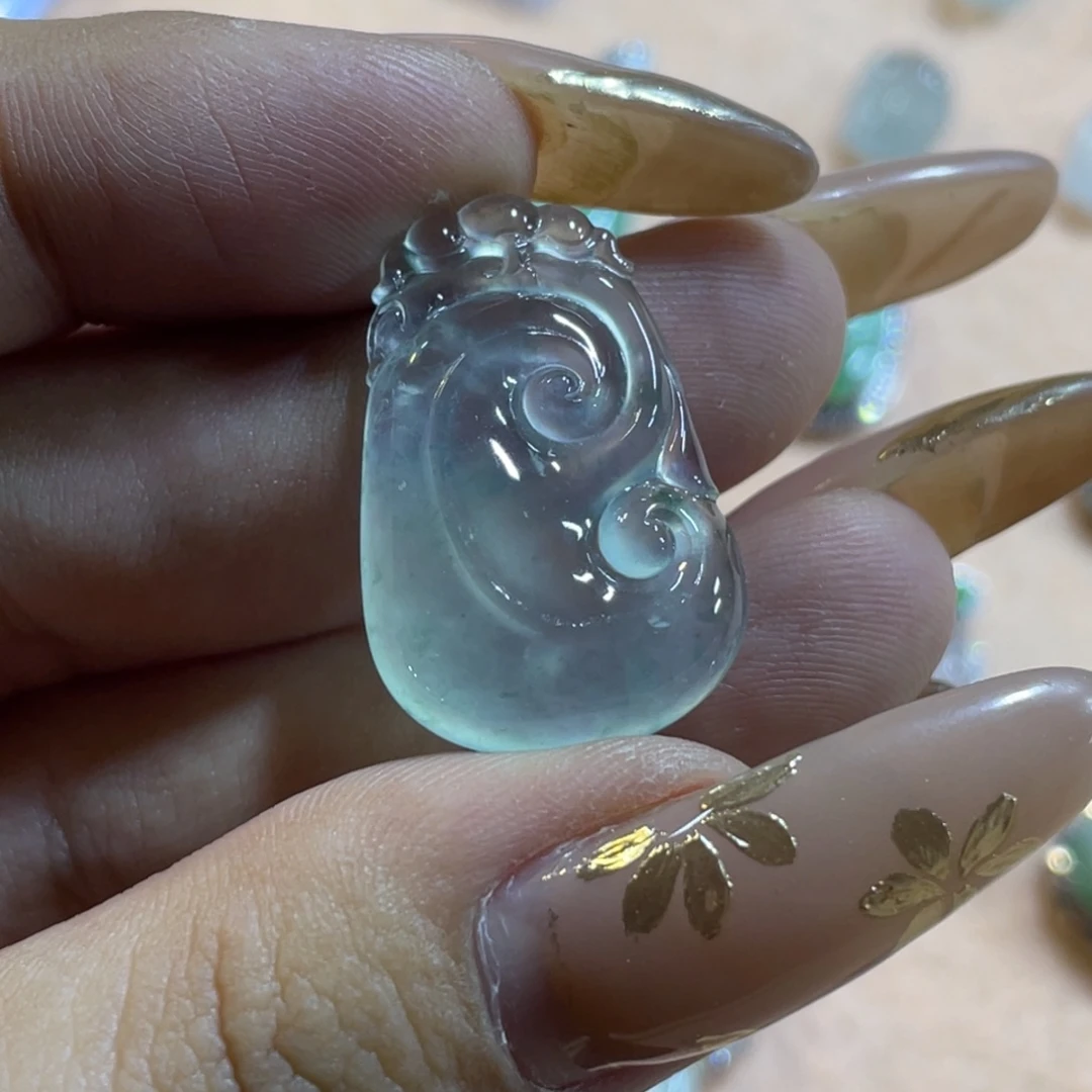 未镶嵌定制翡翠如意