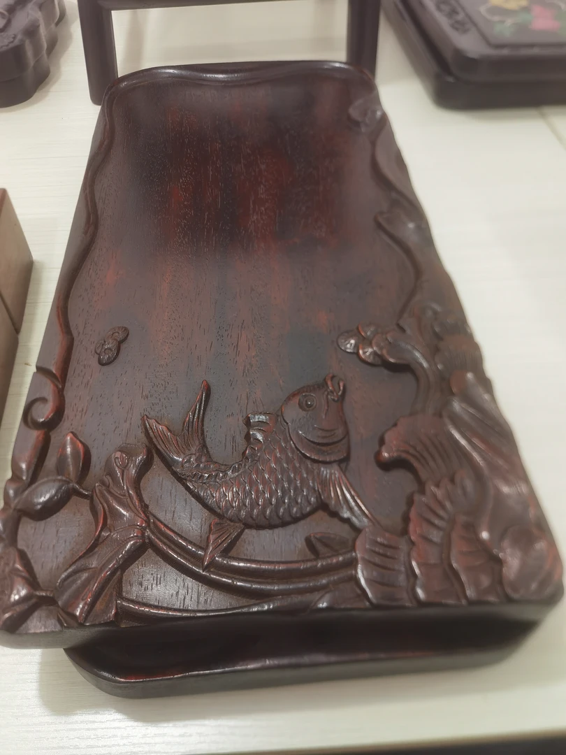 紫  檀  茶盘大号
