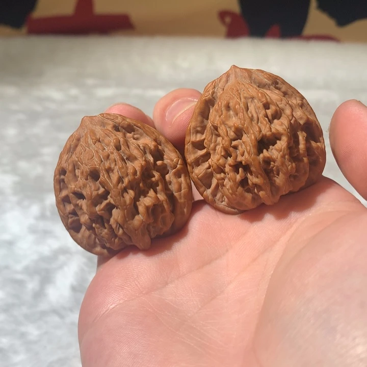 把件文玩核桃40全品虎头