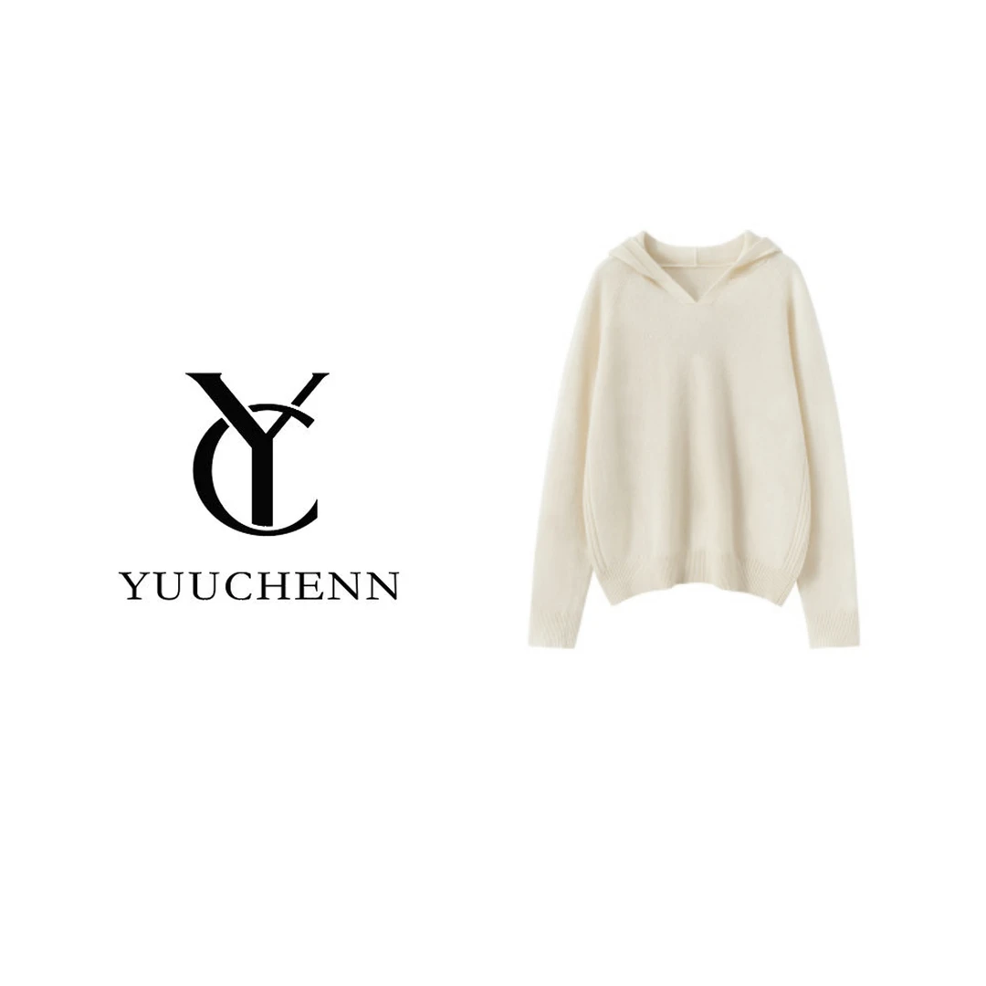 YUUCHENN   羊绒花边领开衫   NZS5006