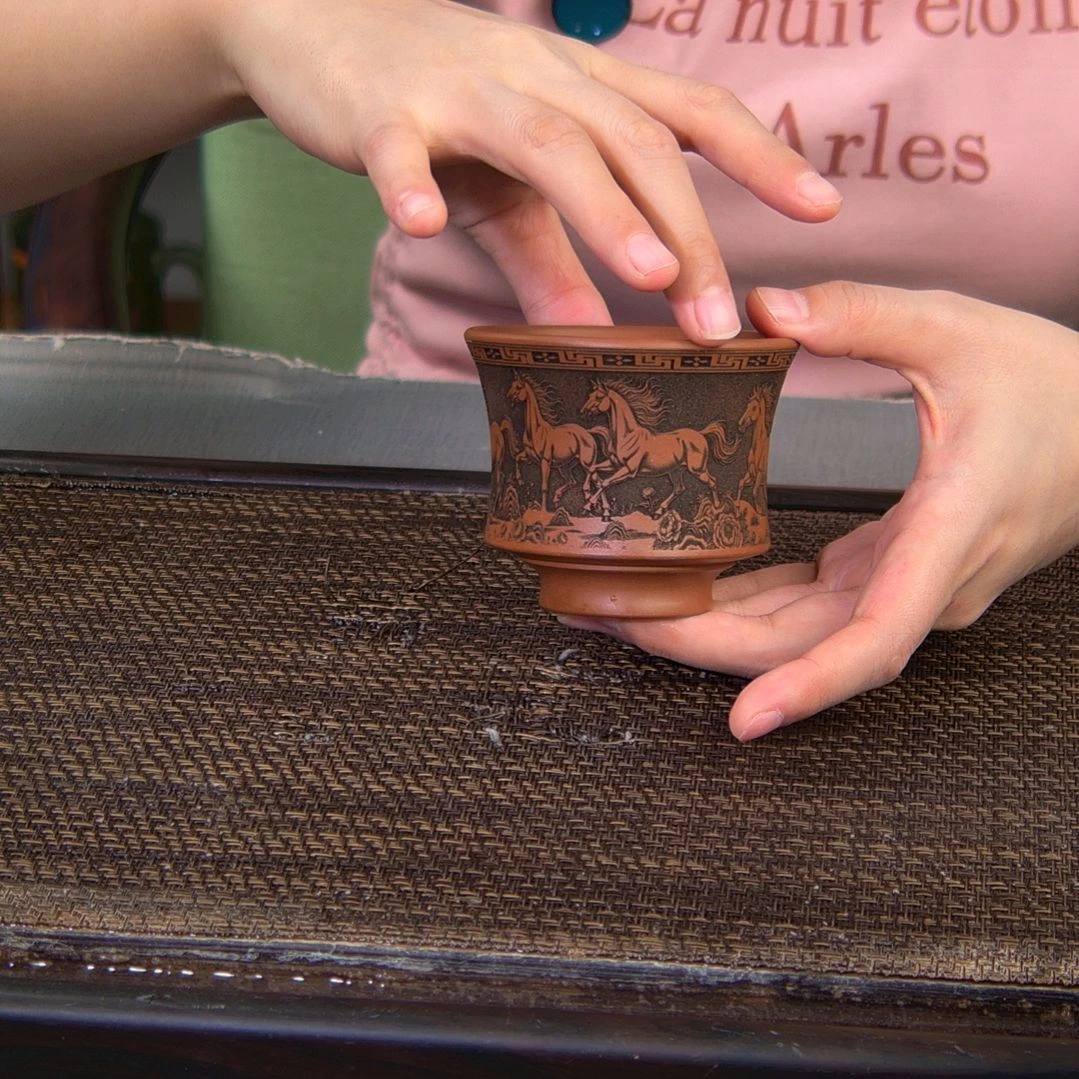 茶杯紫砂高货放漏