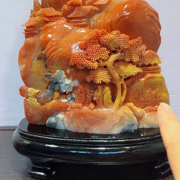 平***凡寿山石寿山石摆件精品