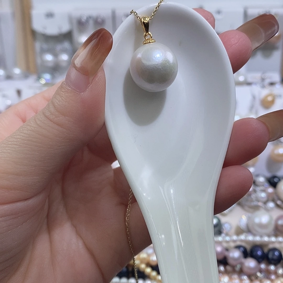 吊坠(赠链)淡水珍珠银S925镶嵌w14.8
