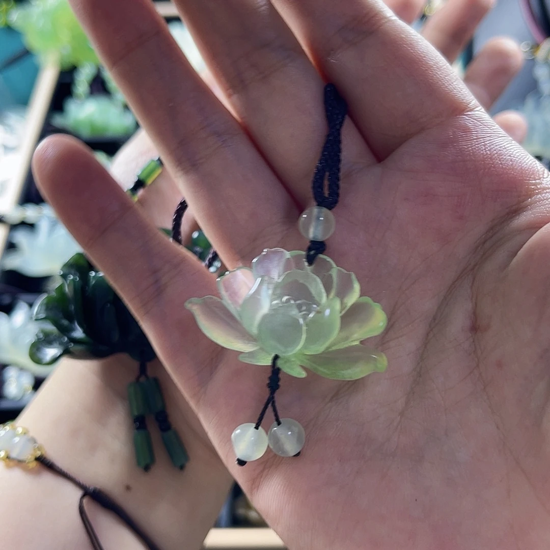 蛇纹石玉合金颈饰