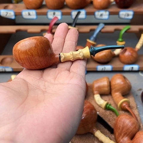 b***f石头楠木手工制作烟斗