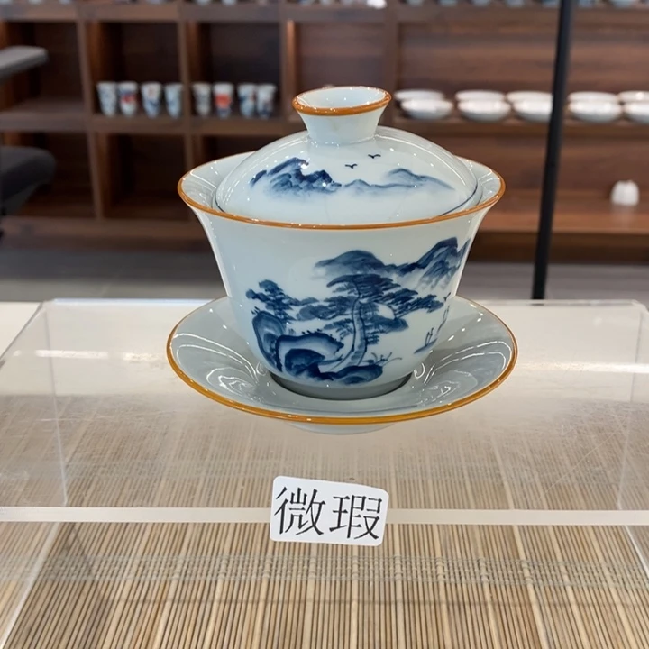 釉下老陶泥手工绘制