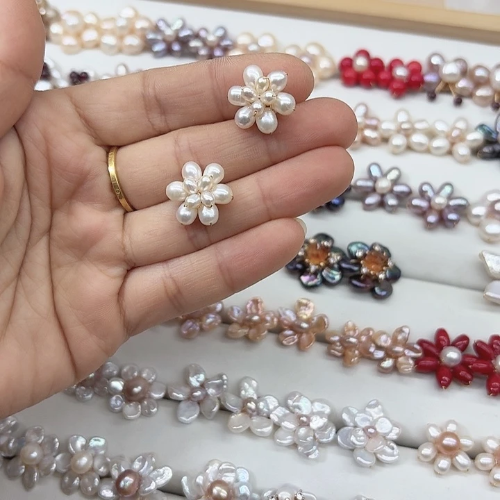 淡水珍珠发饰未镶嵌