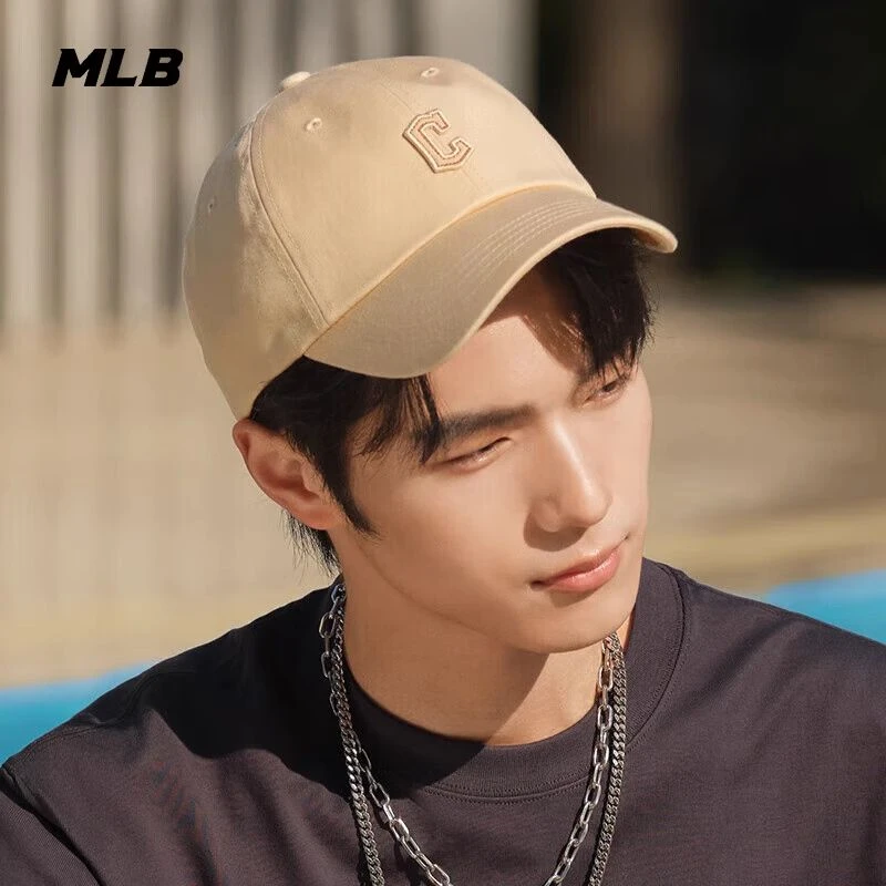 MLB帽子男女情侣2025春夏新款软顶棒球帽经典休闲运动户外鸭舌帽