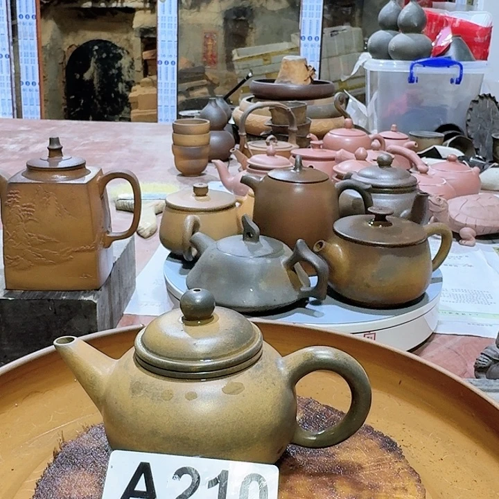 紫砂茶壶坭兴陶柴烧