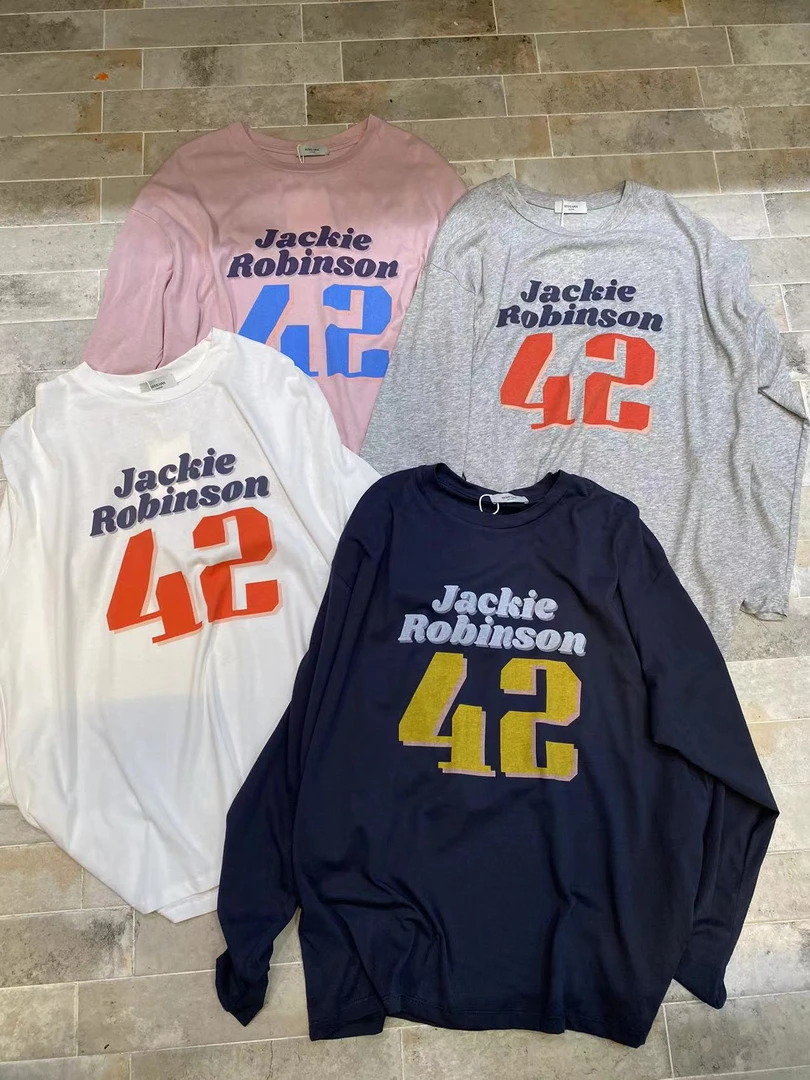 Miss han（703#）潮流字母百搭上衣kc