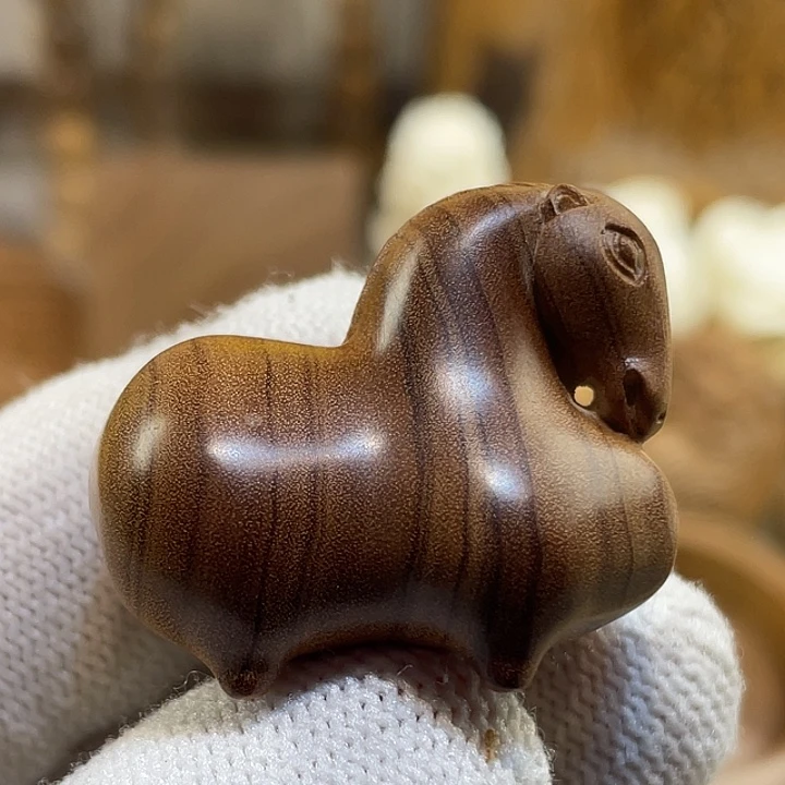 手串檀香木未镶嵌老山檀香马到成功湘工精品奶香