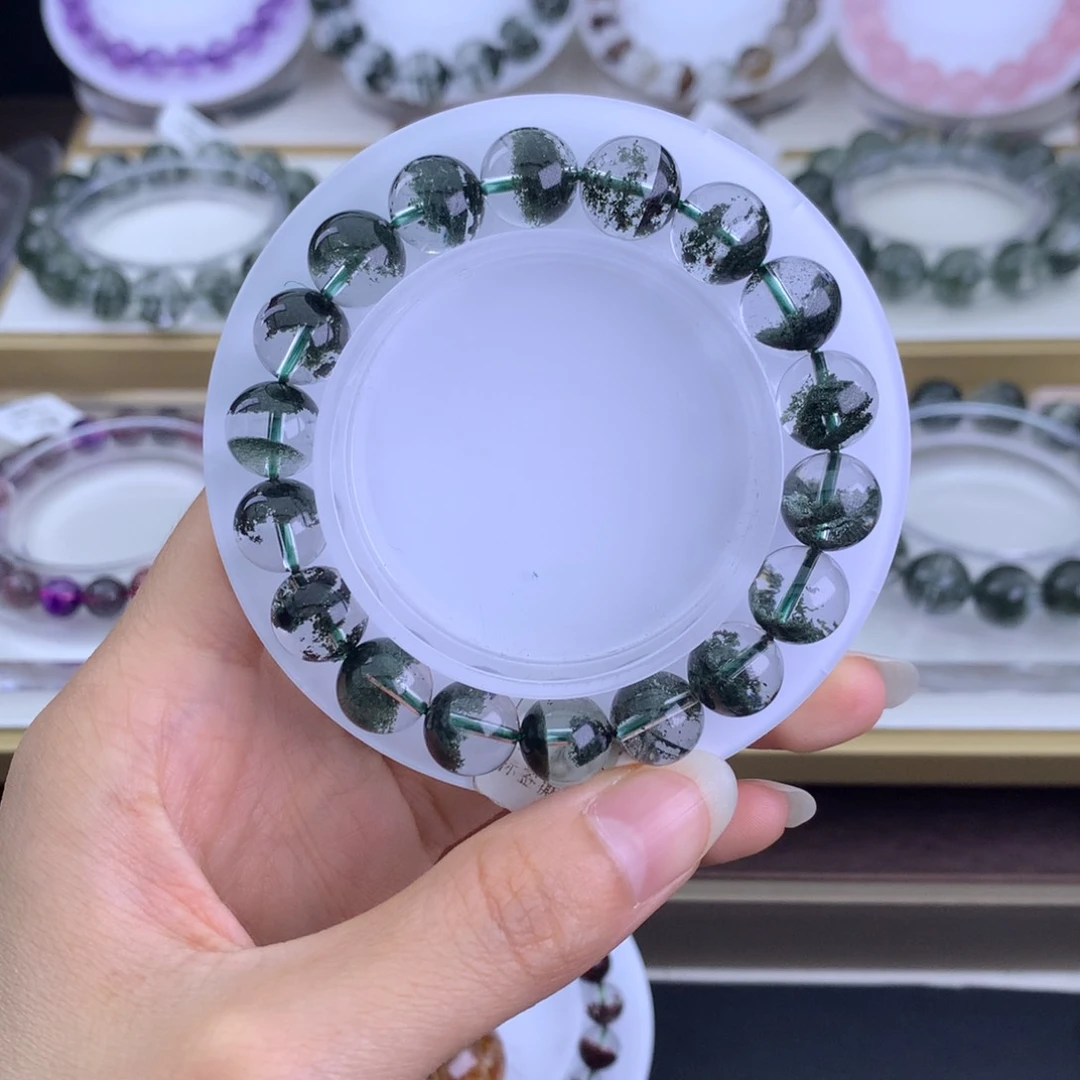 水晶手链未镶嵌露*?绿幽灵