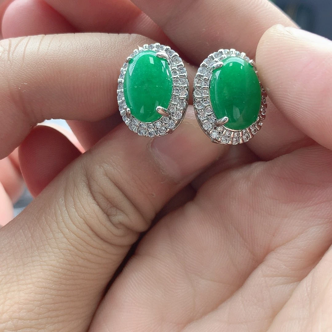 翡翠挂件14K金镶嵌110