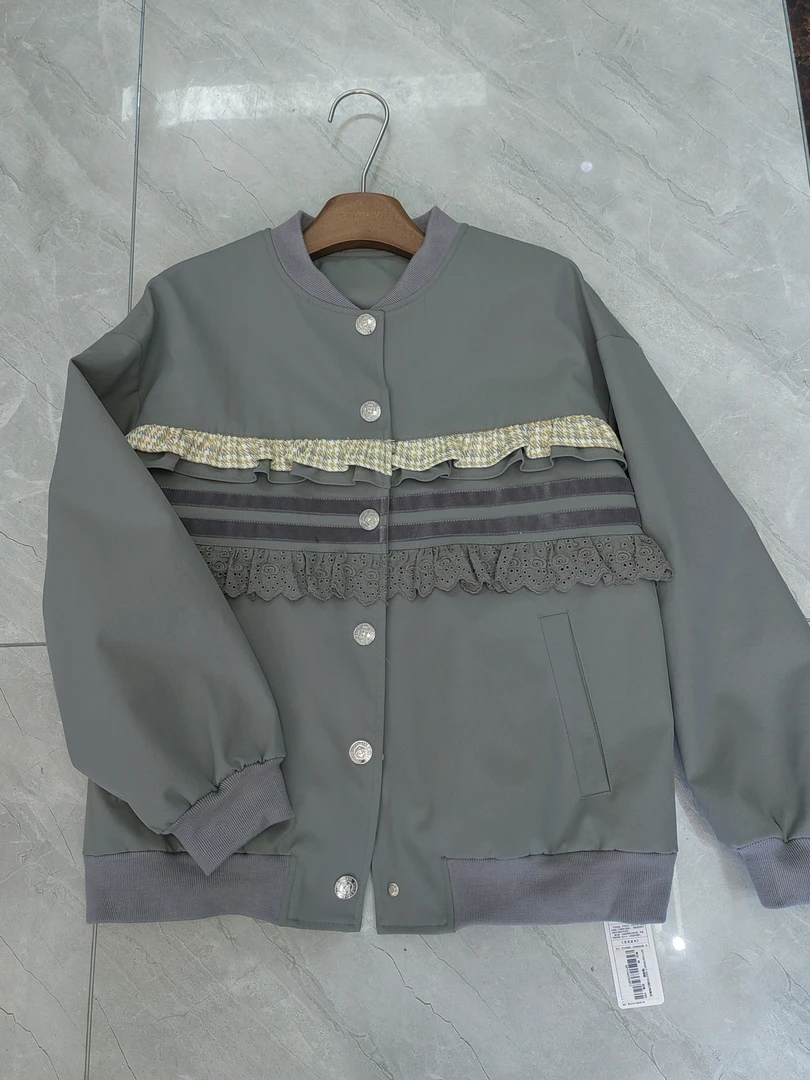 蕾丝边休闲棒球服