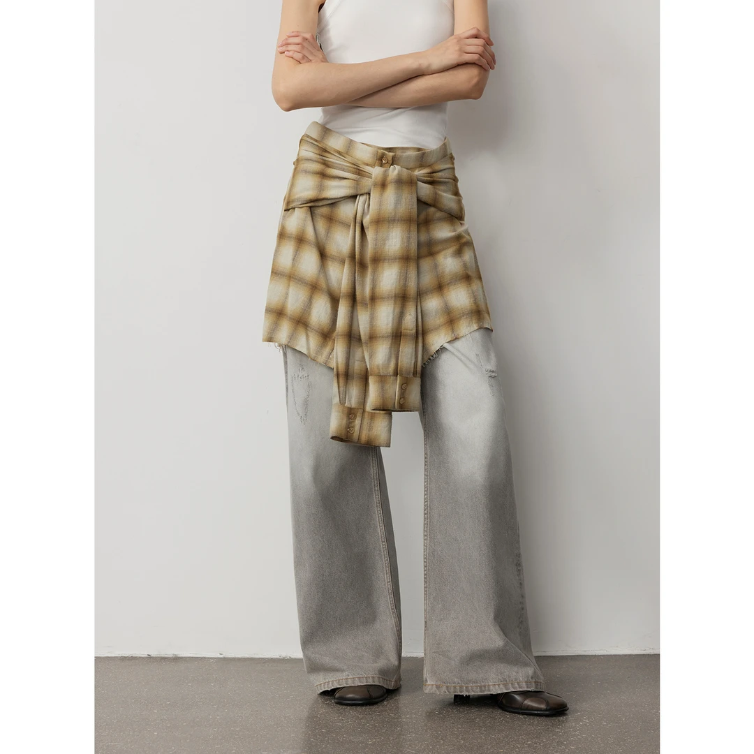 【chill无定式】 付智恩 仲夏格式化 直腰摆胯部绑结两穿半身裙