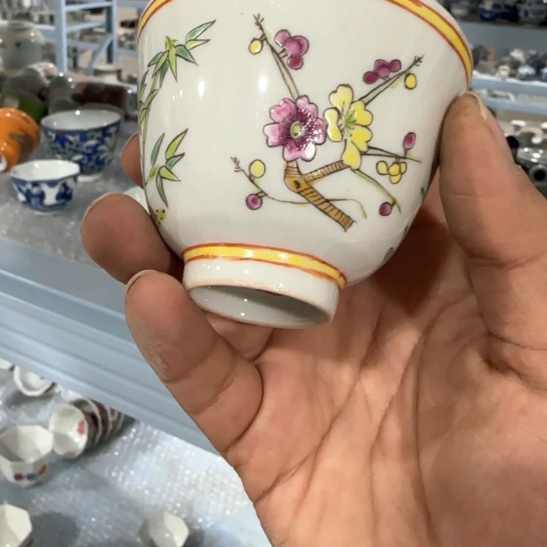 瓷片摆件手绘瓷器全部处理