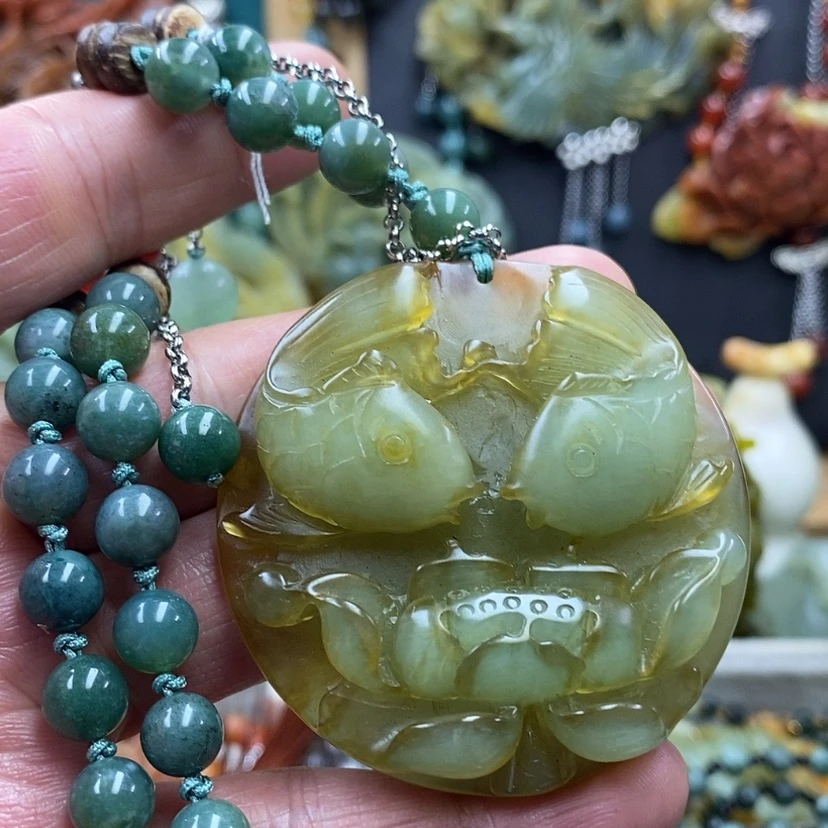 【闪购商品】蛇纹石玉未镶嵌吊坠