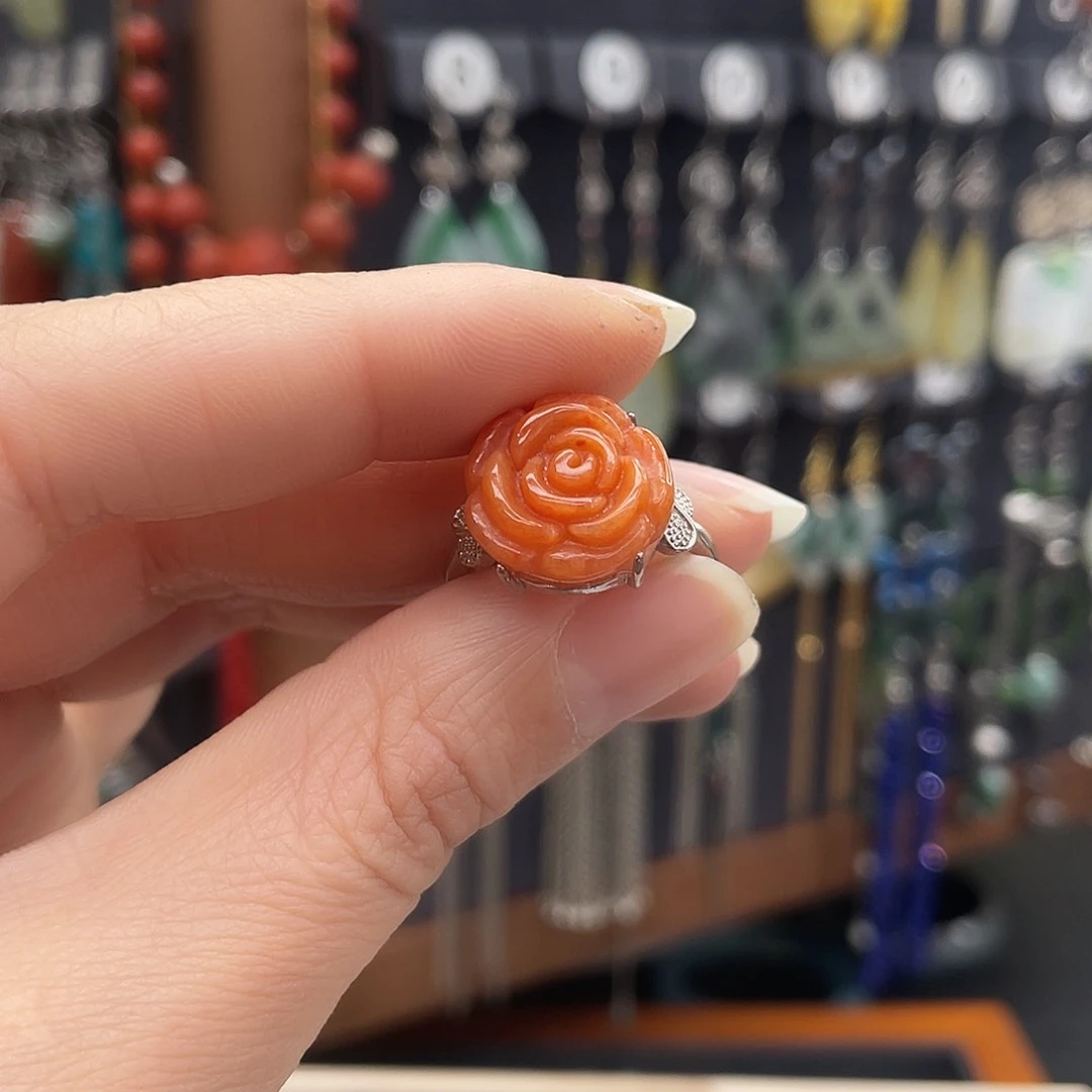 翡翠戒指银S925镶嵌用****1954yhjjhhj