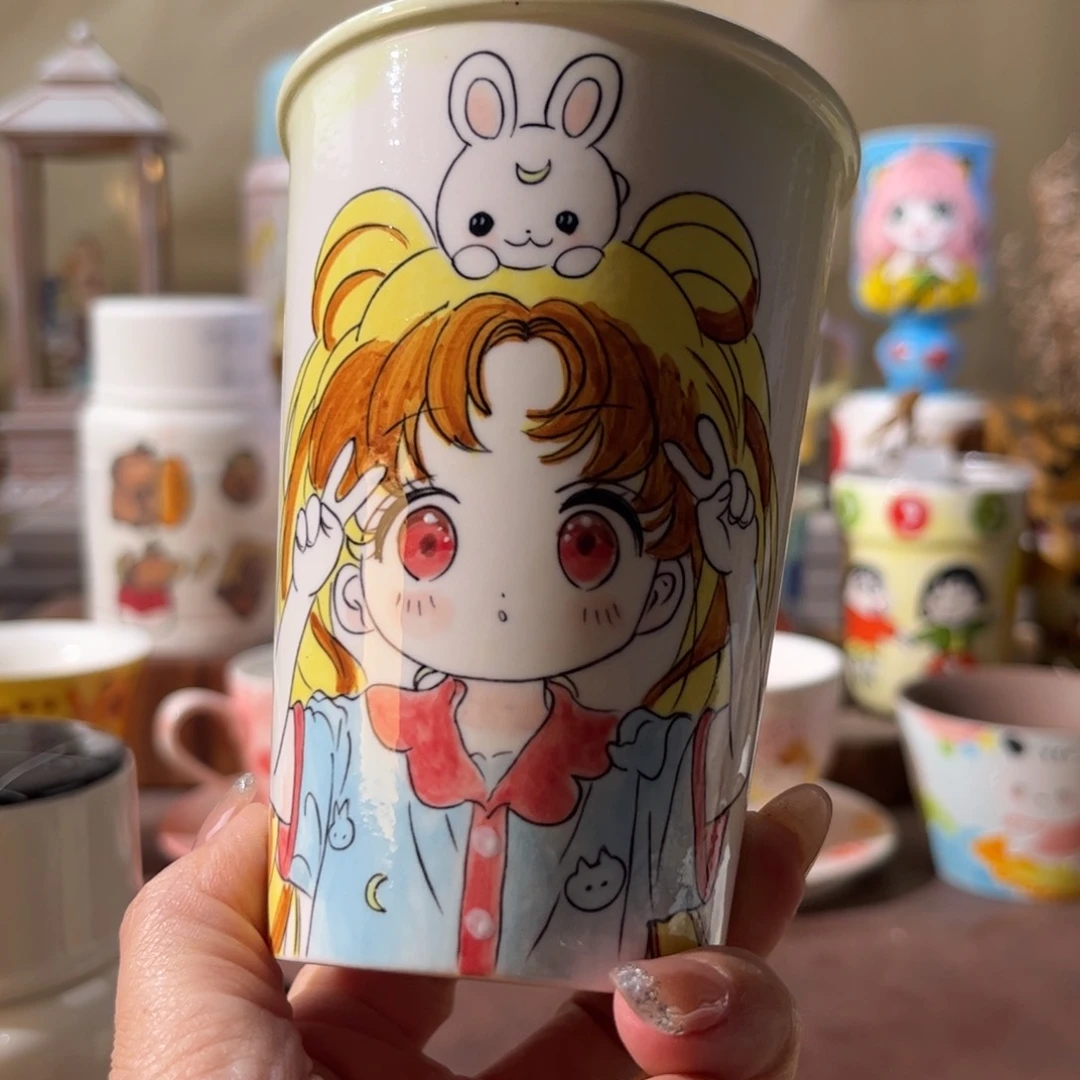景德镇陶瓷手绘文创水杯