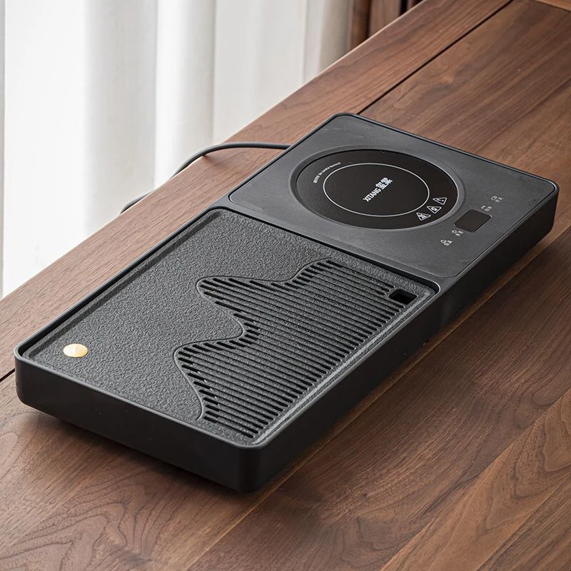 55*25远山茶盘沥水茶托盘仿乌金石排水式茶盘烧水煮茶壶茶具茶台