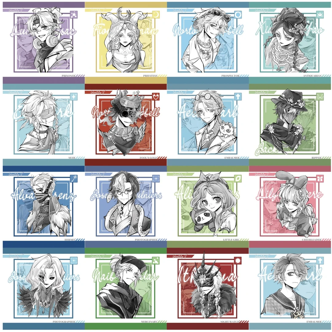 【拆盒】同人周边 黑白风方卡盲盒代拆