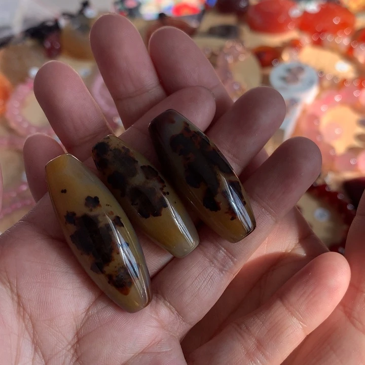 玛瑙/玉髓合金天珠不包邮