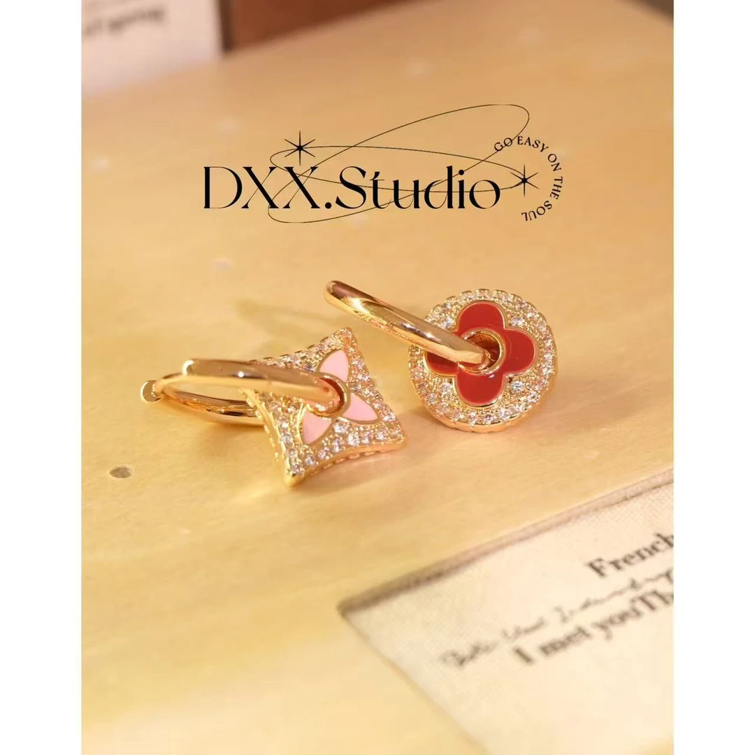 铜合金合成锆石耳饰 小众设计百搭ins耳饰52770