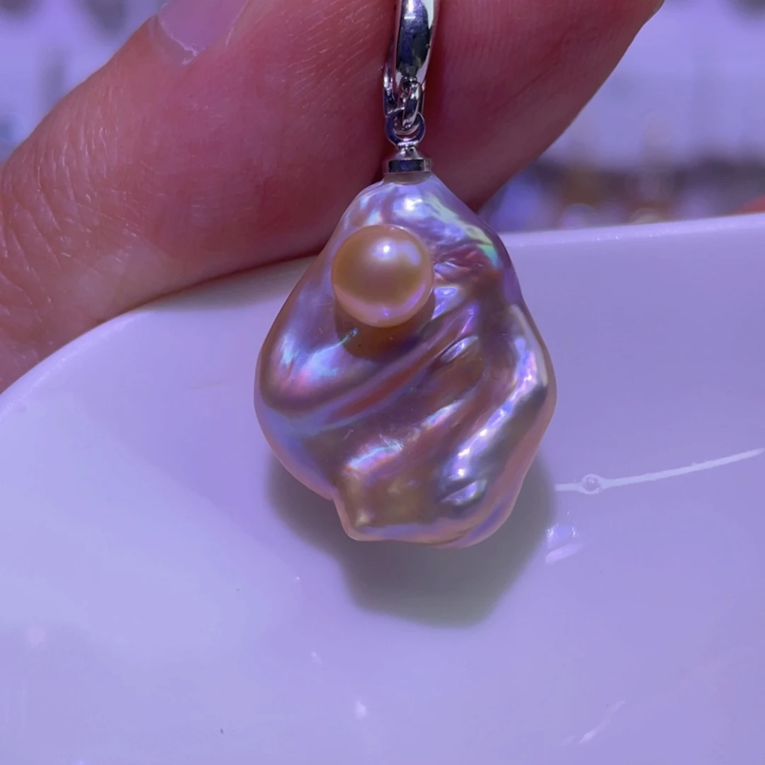 天然淡水珍珠吊坠淡水珍珠未镶嵌