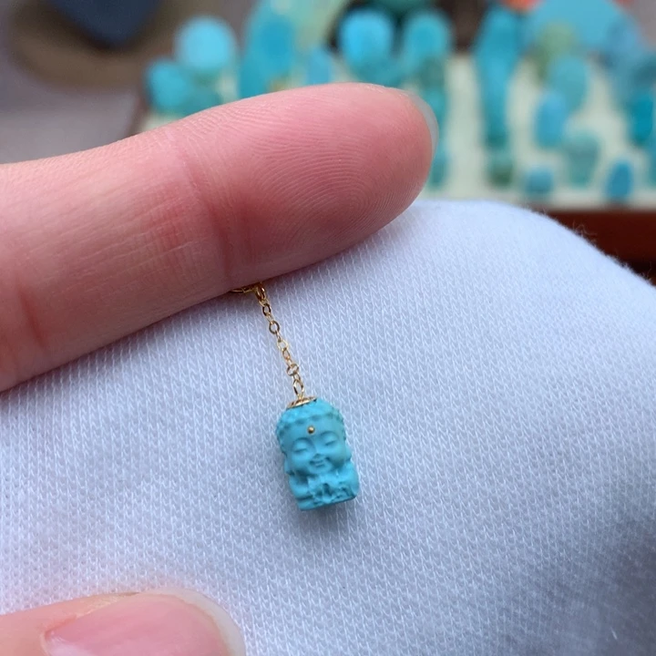 绿松石绿松石配饰18K金镶嵌